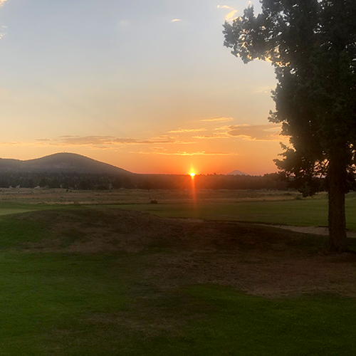 golf course sunset golf course sunset
